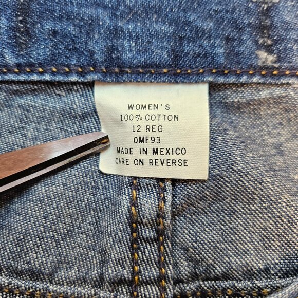 L.L. Bean Blue Jeans Womens 12 straight leg High Rise medium wash Mom all cotton - Picture 11 of 11